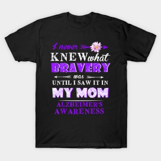 FORGET ME NOT UNTIL I SAW IT IN MY MOM ALZHEIMER AWARENESS Gift T-Shirt